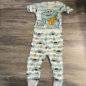 Sesame Street Cookie Monster Pajama set. Size 18 months.